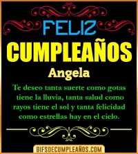 Frases de Cumpleaños Angela